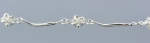 Hawaiian Plumeria Wave Bar Links Bracelet