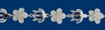 Hawaiian Turtle Honu + 10mm Plumeria CZ Bracelet
