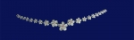 Hawaiian Plumeria CZ Necklace 8 ~ 15mm