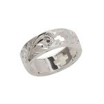 6mm Fuor Cross Flat Scroll Rings