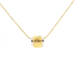 9*7 YG/WG Rhodium Two Tone BARREL Pendant