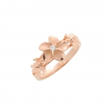 Turtle Plumeria PG Plated Rings
