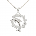 L-Dolphin Circle Lei Pendant