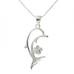 Out Line Dolphin + 6mF Pendant