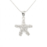 Plumeria Starfish Pendant
