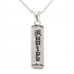 Kuuipo Black Enamel Tube Pendant