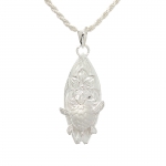 Turtle Scrolling Surfboard Pendant
