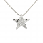 Star Scroll Engraving Pendant (S)