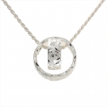 Scroll Circle + Ring Pendant