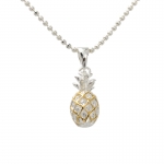 Pineapple Pendant (S) Two Tone