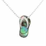 Hawaiian Jewelry Plain/Abalone Shell Slipper Pendant