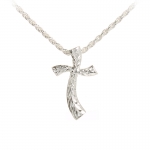 Hawaiian Jewelry Maile Wave Aloha Cross Pendant(S)