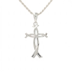 Hawaiian Jewelry Plain Aloha Cross Pendant
