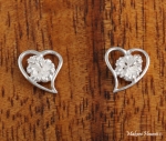 Heart Hibiscus Earrings