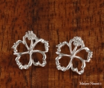 18mm Floating One Tone Hibiscus Earring