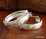 Round Scroll Earrings (L)