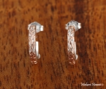 Solid Wire Scrolling Half Moon Earring