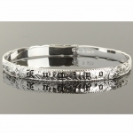 Hawaiian Jewelry Kuuipo Cut Out Black Baby Bangle 6mm