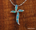 7 Opal Cross Pendant