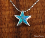 5 Opal Starfish Pendant