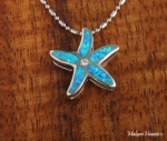 5 Opal CZ Starfish Pendant