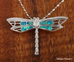 4 Opal Dragonfly Pendant