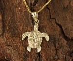 Yellow Gold Turtle Pendant(S)